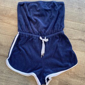 Cutest strapless terry romper - Forever 21